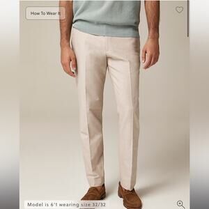 J.Crew Ludlow Slim-fit suit pant in Portuguese cotton oxford 33/32